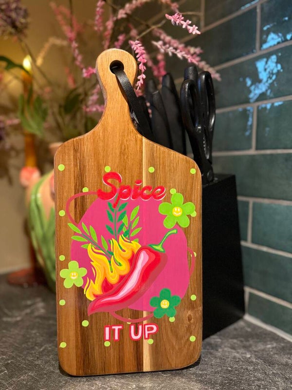 Spice it up, handgeschilderd