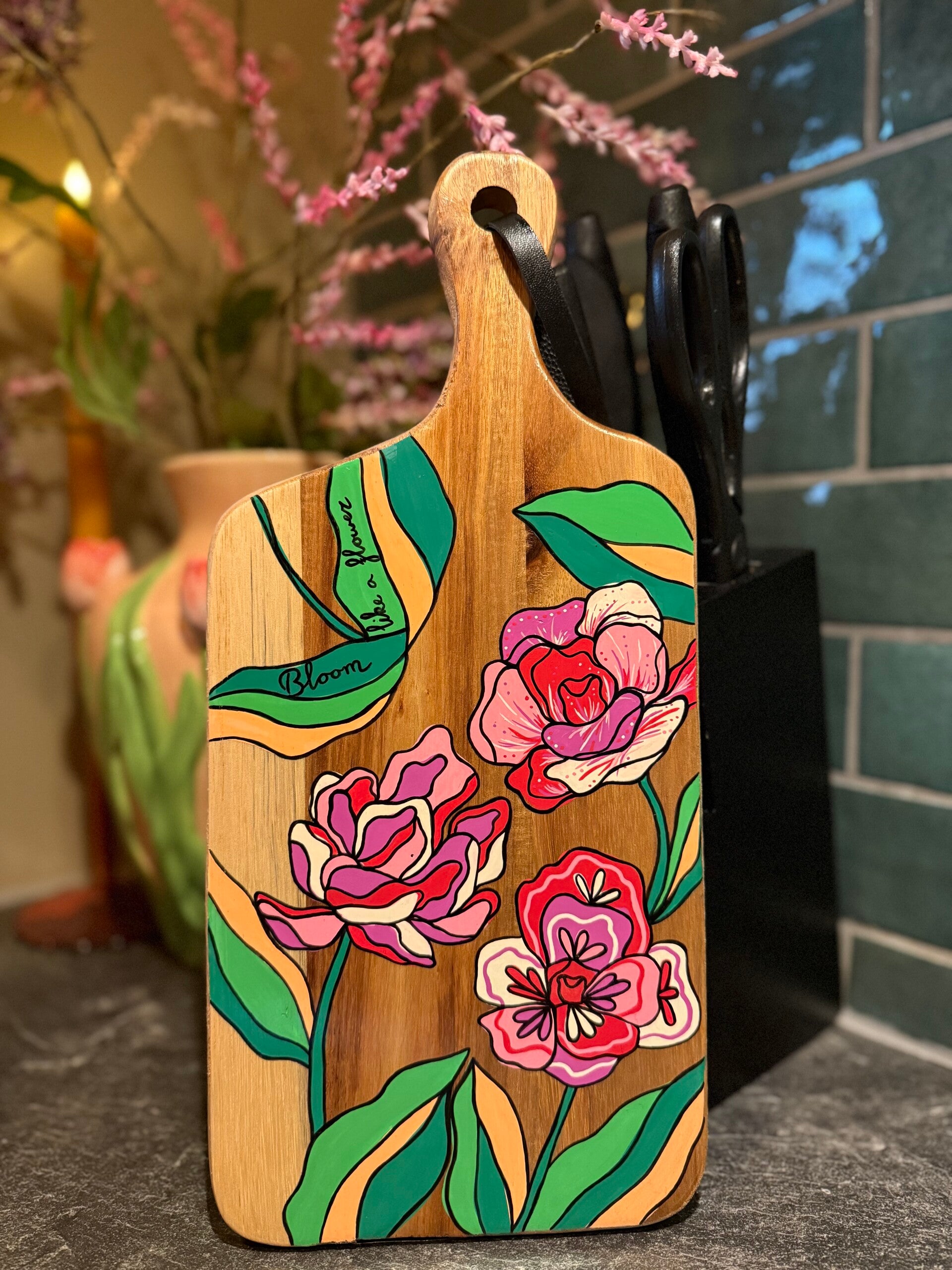 Bloom like a flower, handgeschilderd