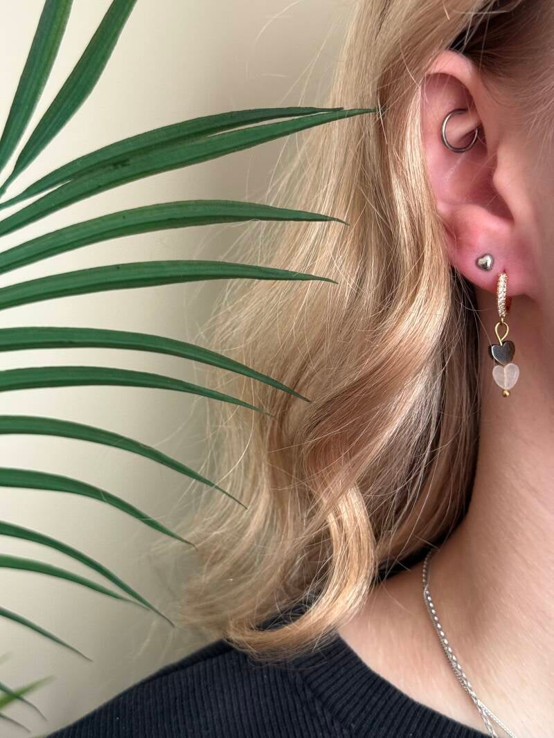 Mini hearts, goud | Stainless Steel steker