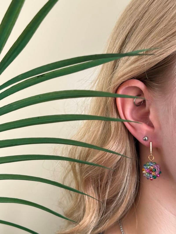 Multi round, goud | Stainless Steel steker