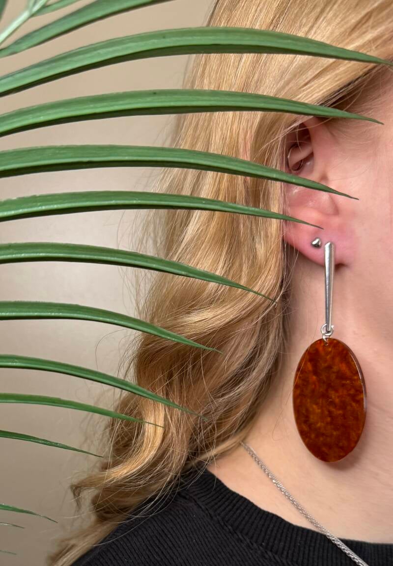 Jenny, zilver/terra | Stainless Steel steker