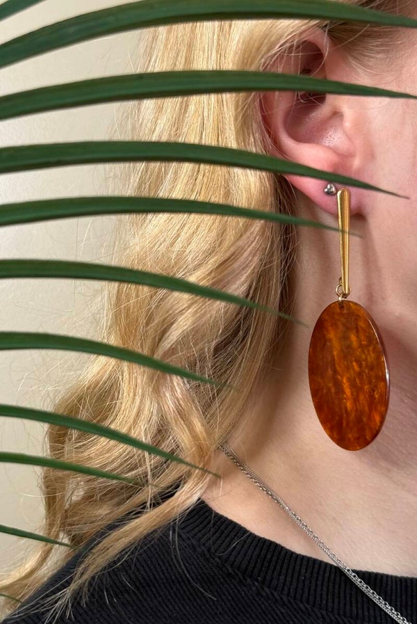 Jenny, goud/terra | Stainless Steel steker