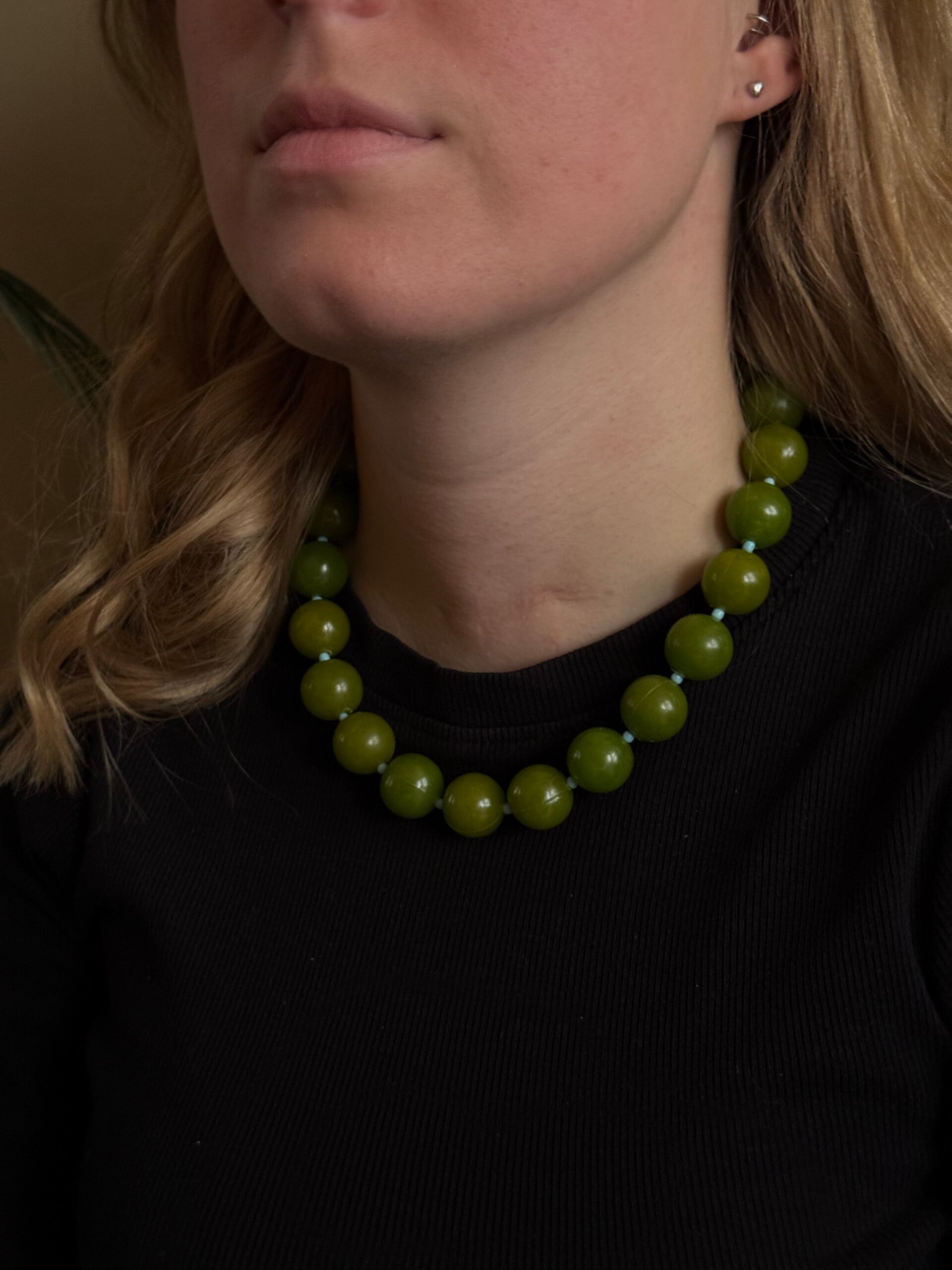 Liesje, groen/licht blauw