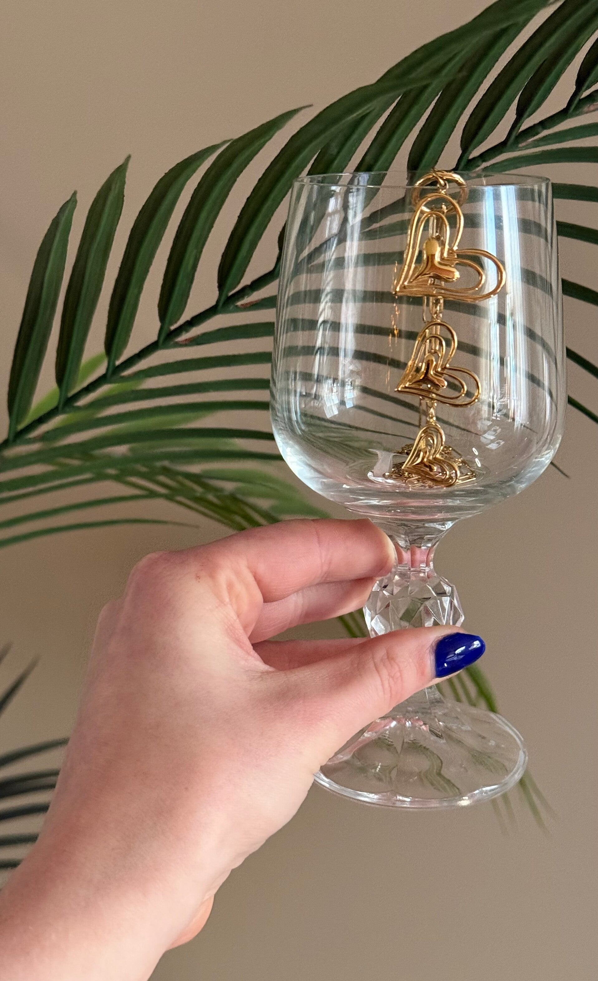 Trio heart, goud | Stainless Steel