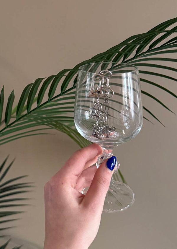 Trio heart, zilver | Stainless Steel