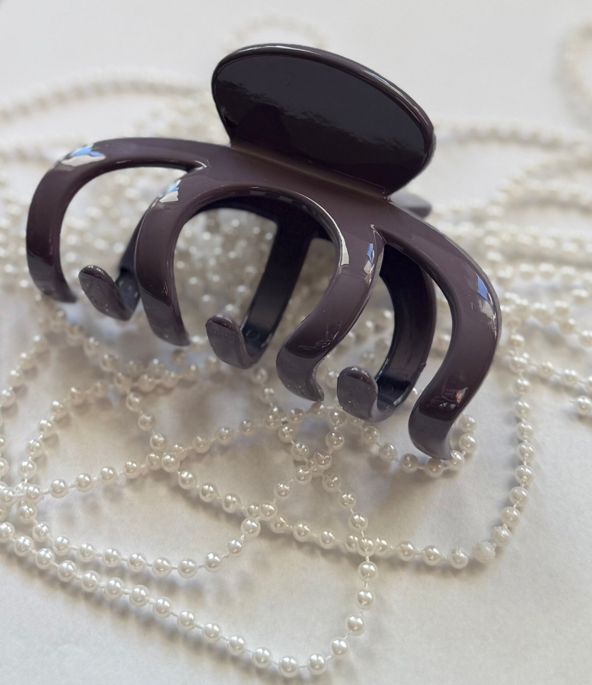 Evie haarclip, paars/grijs