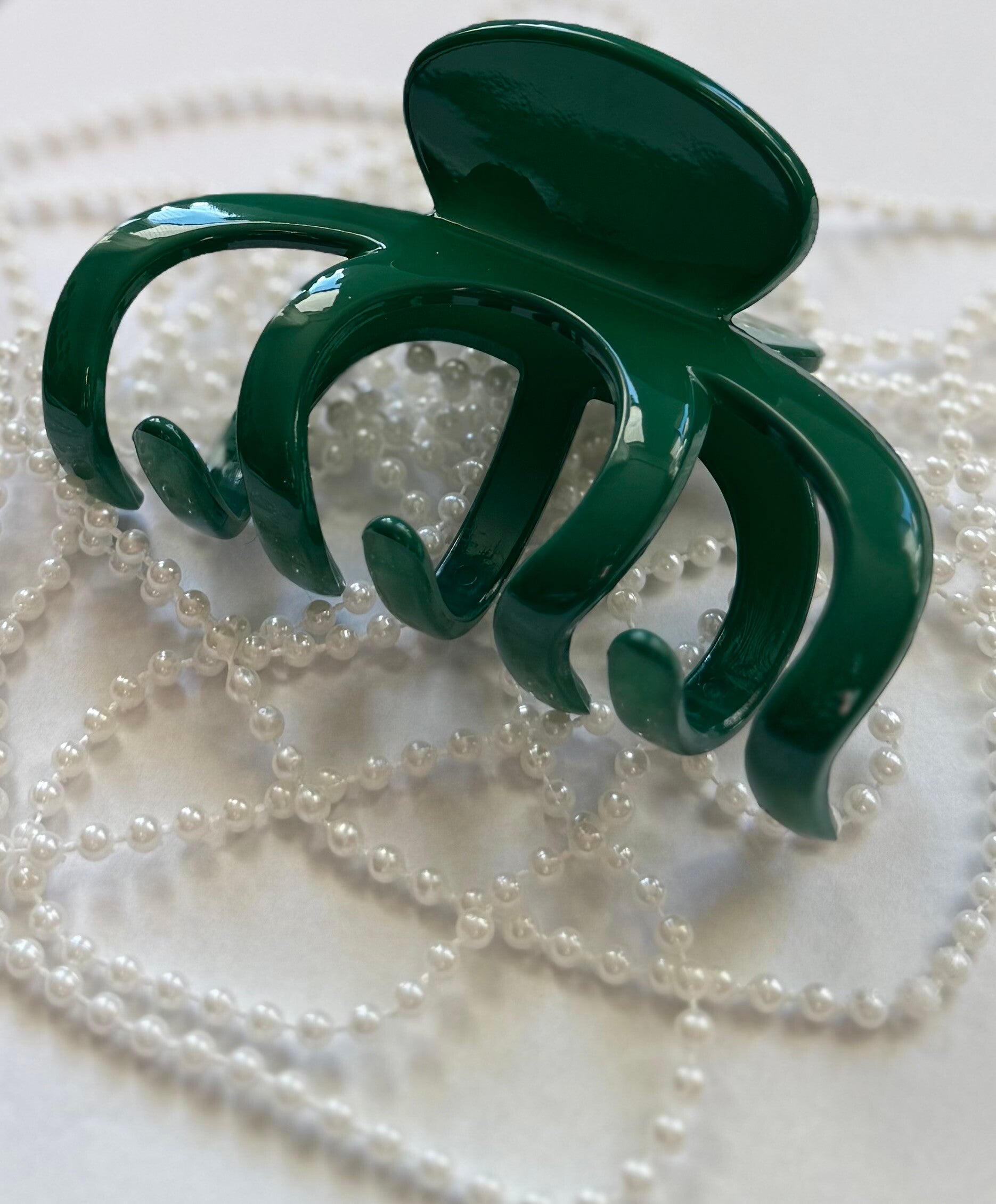 Evie haarclip, rijk groen