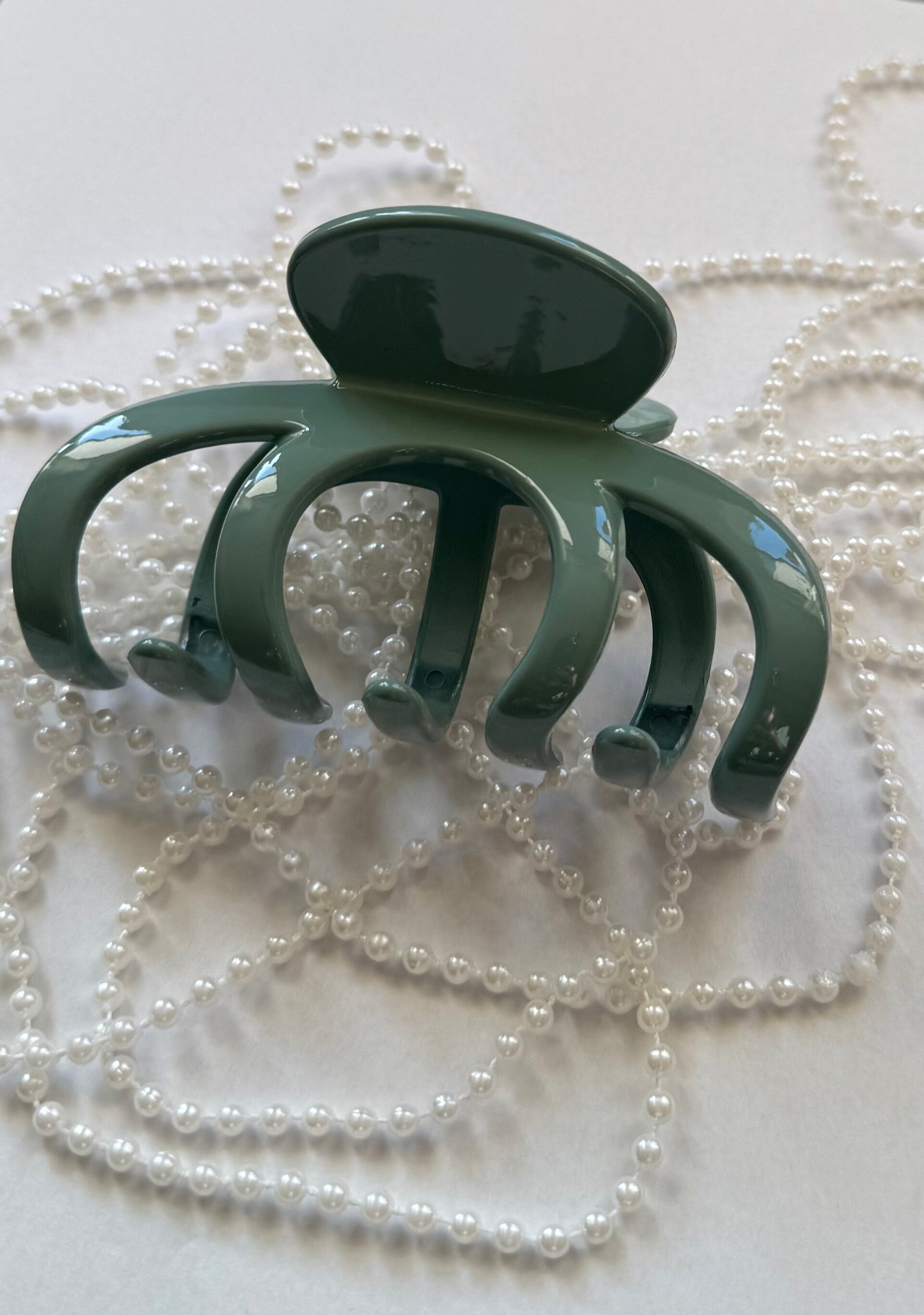 Evie haarclip, groen/grijs