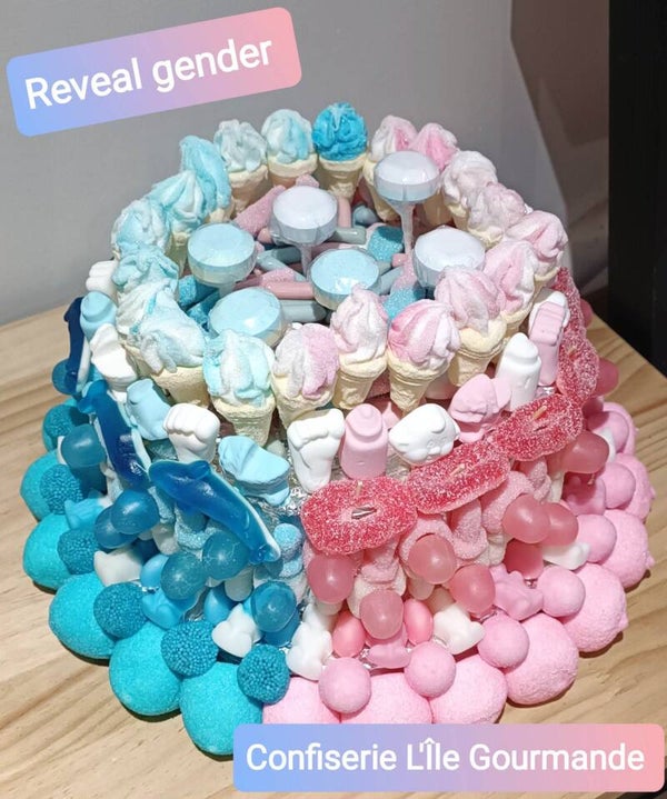 Gâteau Reveal Gender - 2 étages