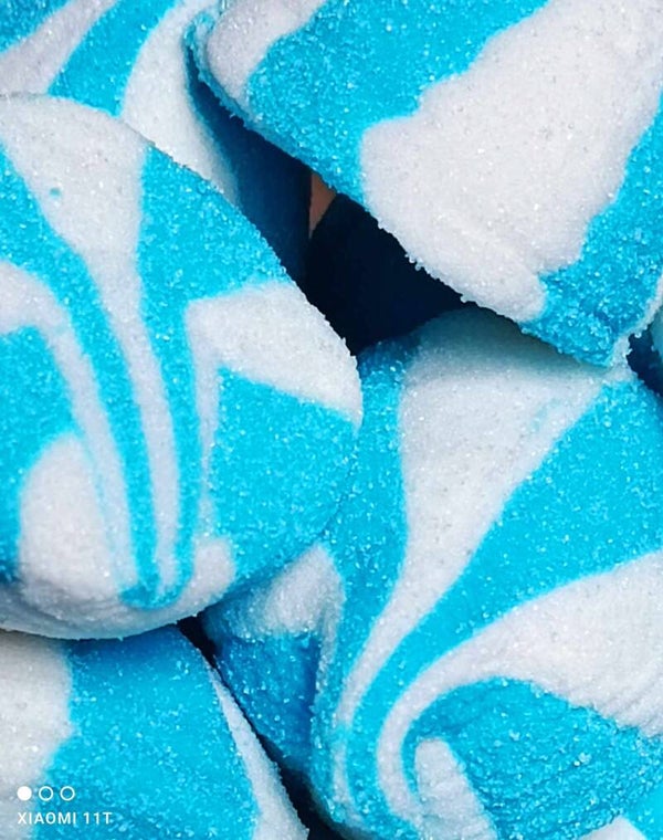 Lard bicolore bleu - 100grs