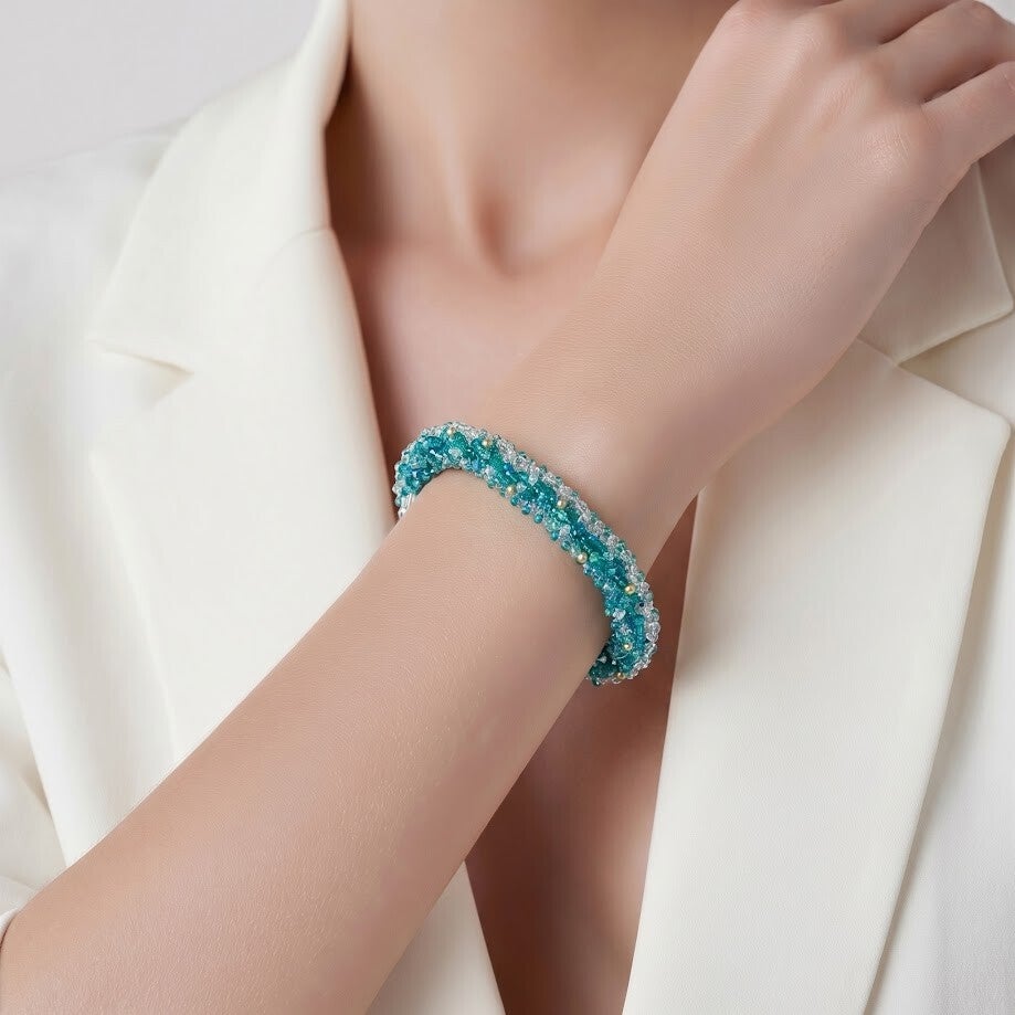 Zee-blauw armband
