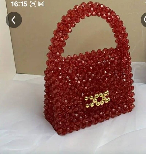 Sac à main en perles acryliques