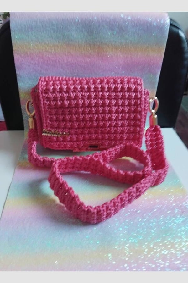 Sac à main en crochet sophistiqué