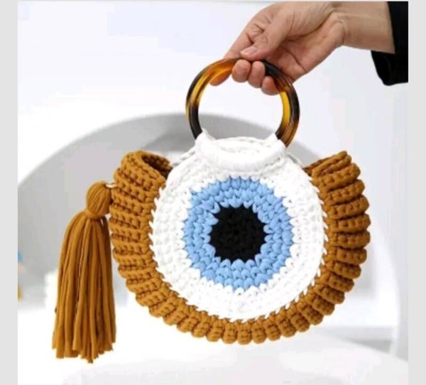 Sac à main tissé boho chic