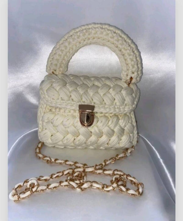 Sac à main  blanc cassée bohème