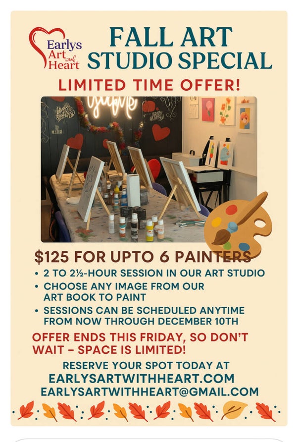 Fall art studio special