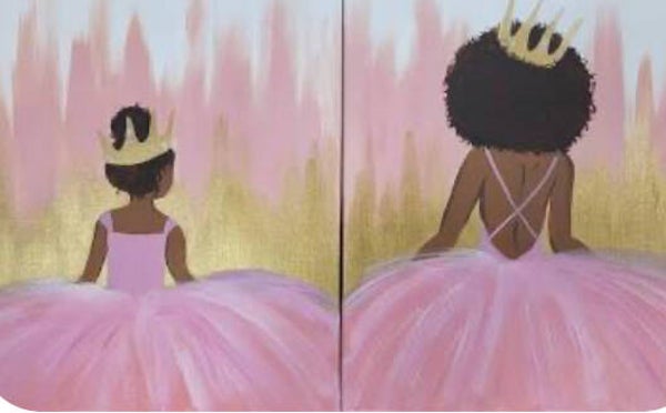 Mother’s Day edition (2) Pre-drawn canvas kits.