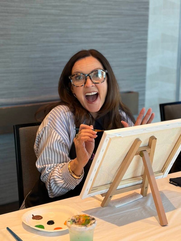 🎨 Sip & Paint Studio Session – $40 Per Person 🍷