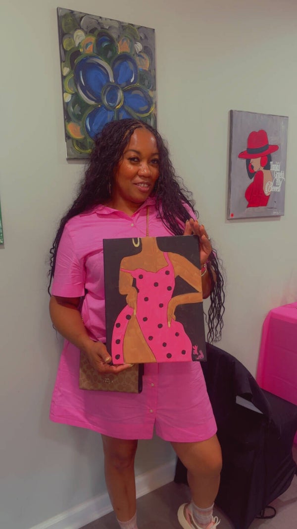 Sip and Paint in the studio