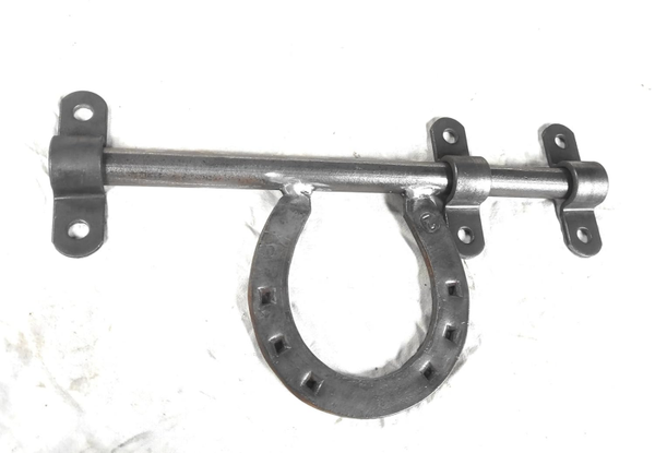 Cerrojo de forja herradura 33 cm.