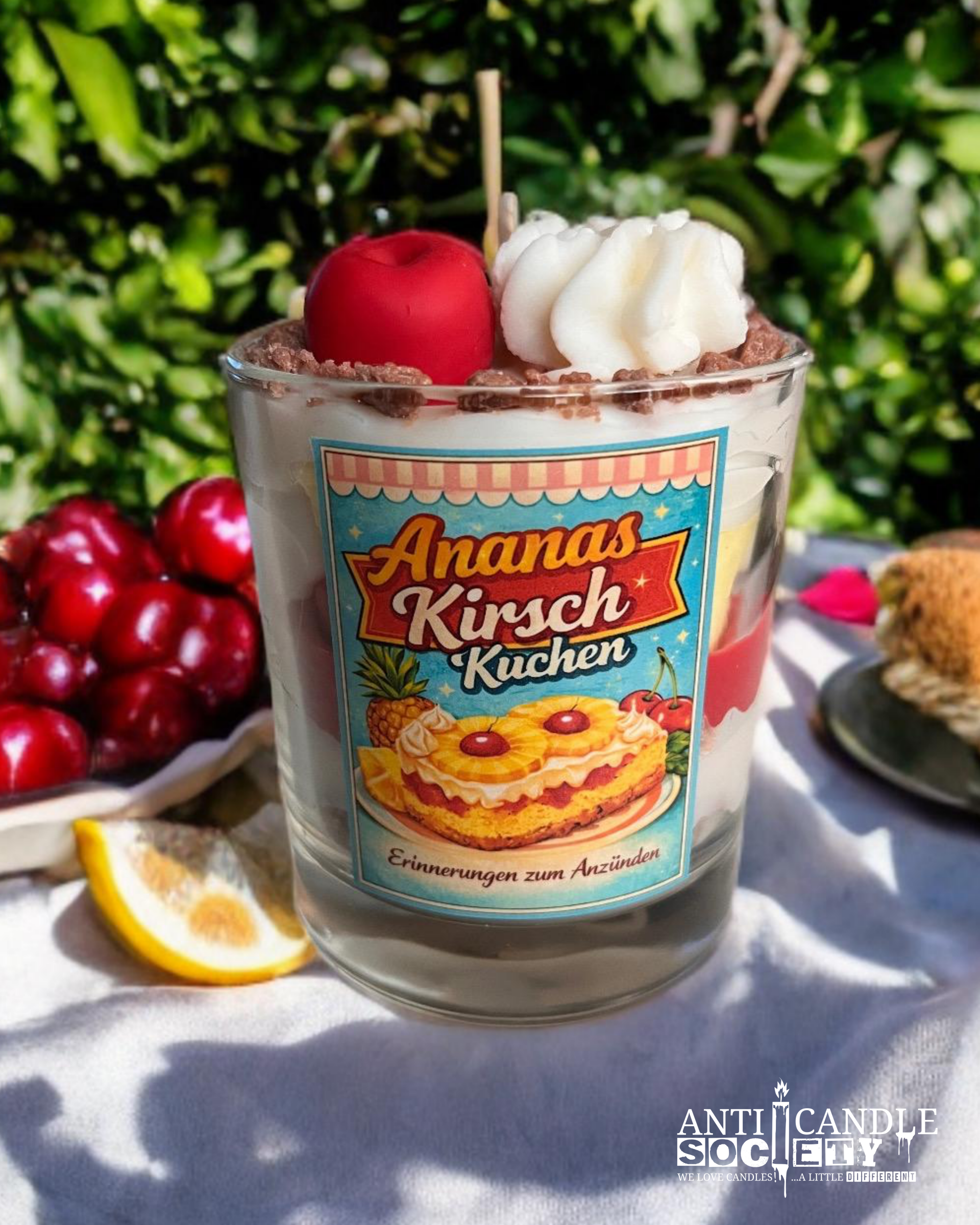 Ananas-Kirsch-Kuchen - Erinnerungen zum Anzünden