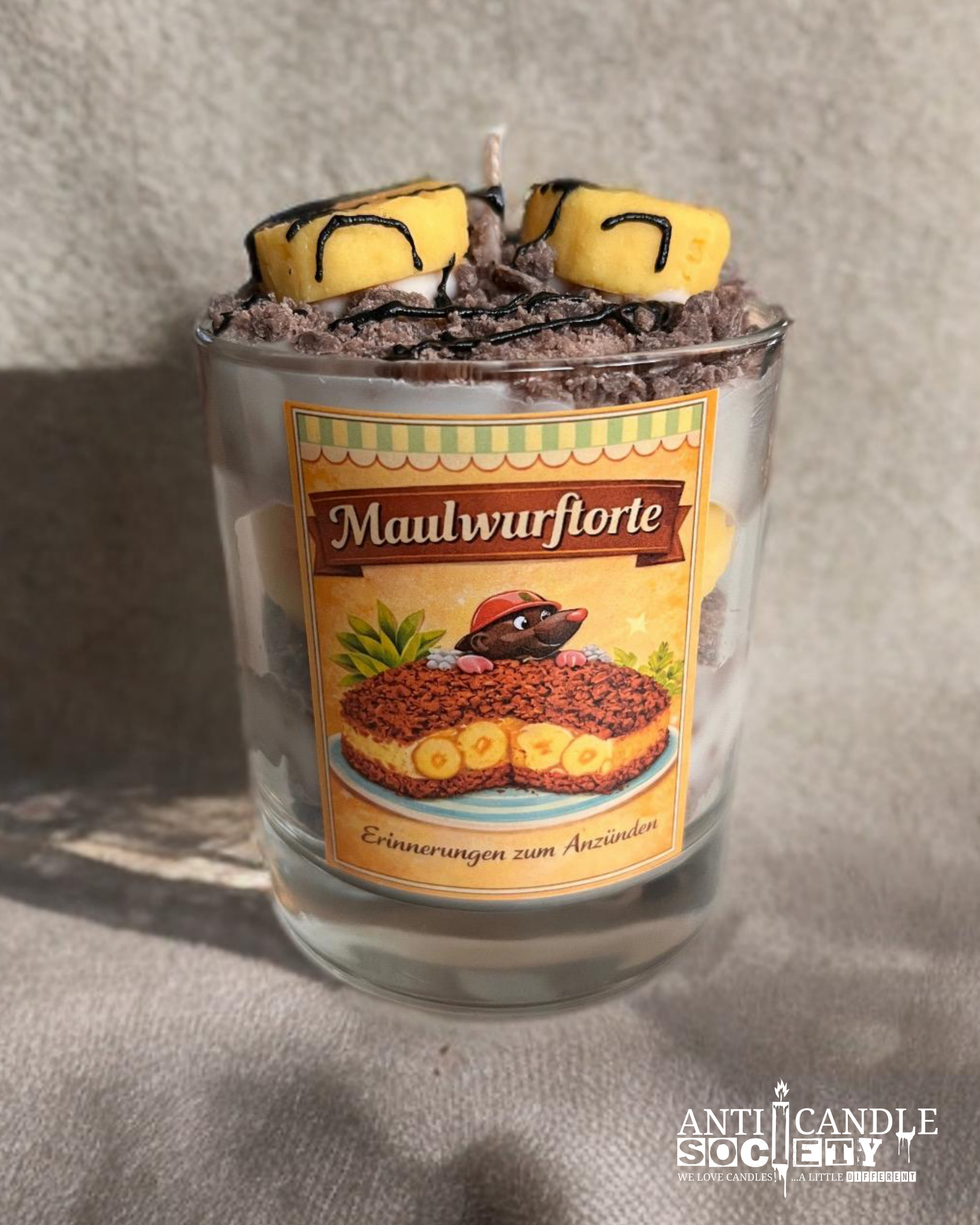 Maulwurftorte - Erinnerungen zum Anzünden