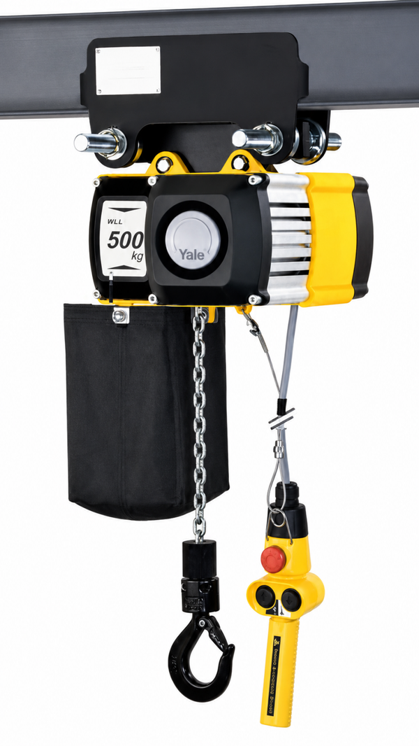 Yale® CPV(F) Elektrokettenzug, mit integriertem manuellem Fahrwerk - 400 V