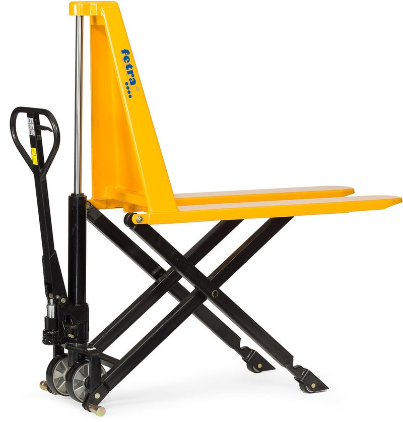 Scheren-Gabelhubwagen zur ergonomischen Handhabung von Lasten