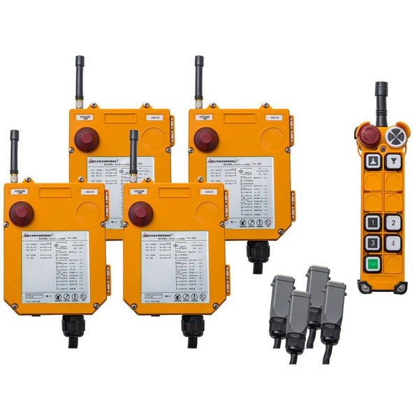 DELTACONTROL Zentrale Funksteuerung für DELTA Kettenzug DEH - 4 Kettenzüge + 4 Fahrwerke