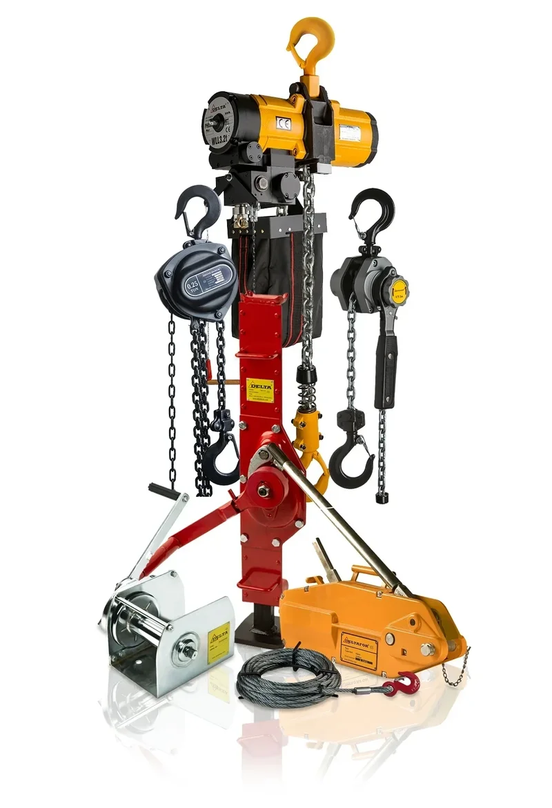 Kategorie Hebezeuge – manuelle und elektrische Geräte zum Heben und Ziehen von Lasten