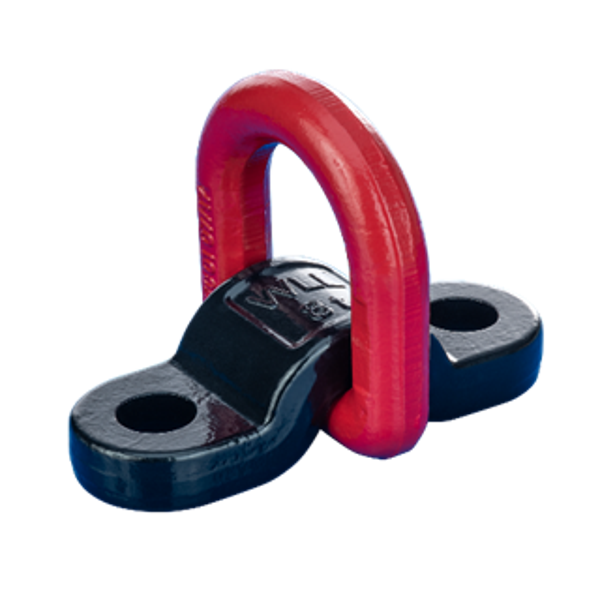 SFA Ring mit Schraublasche GK8 - Ring rot lackiert - Lasche schwarz lackiert