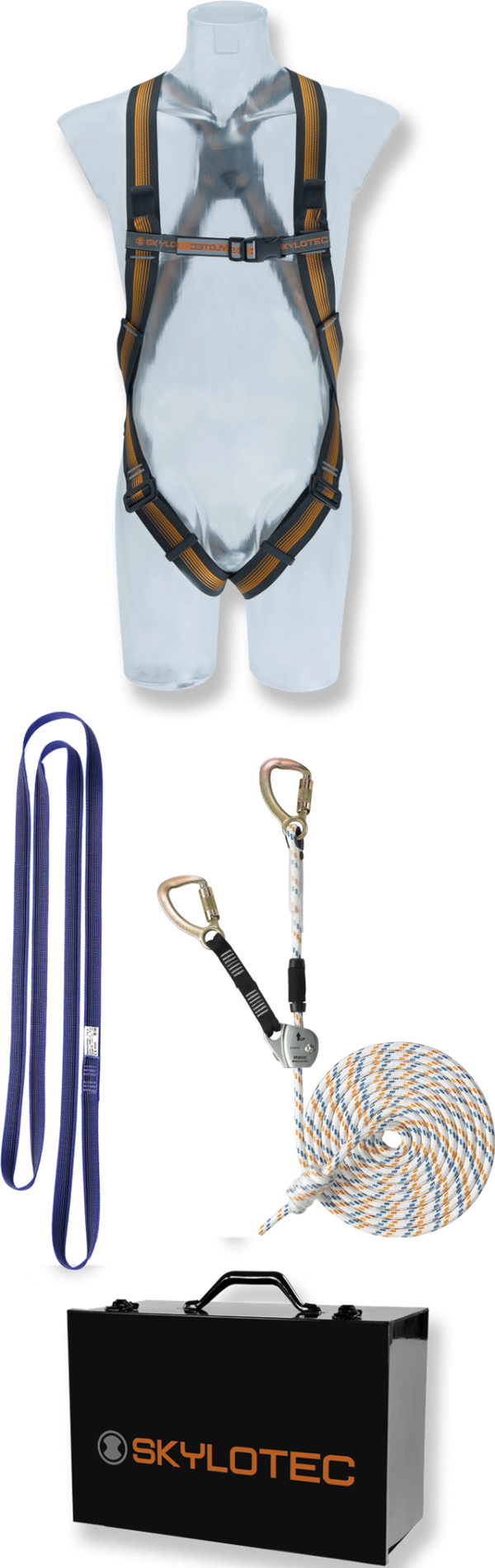 SKYLOTEC - Auffanggurt-Set mit mitlaufendem Auffanggerät KIT 4