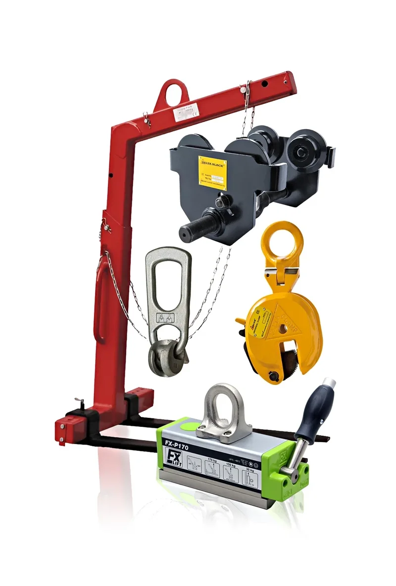 Kategorie Lastaufnahmegeräte – Traversen, Hebeklemmen und Greifer