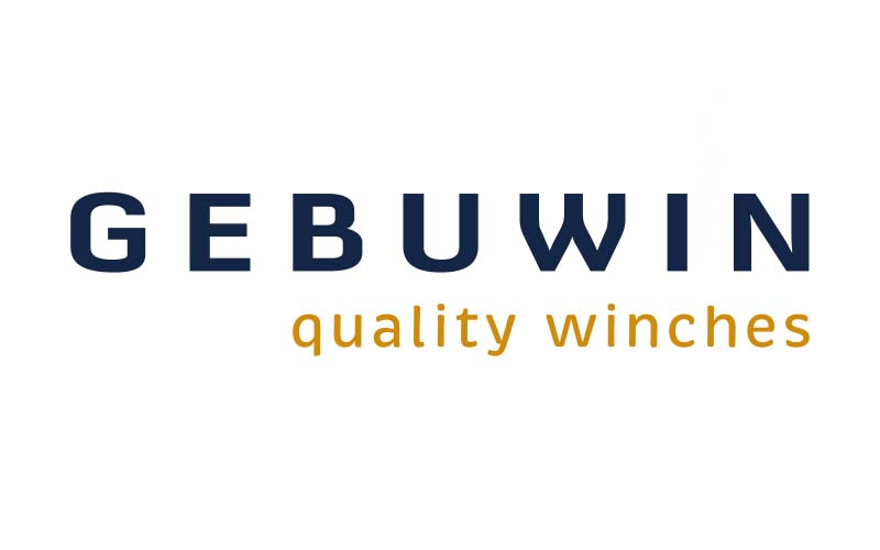 Gebuwin Logo – Hersteller für Seilwinden und Hebetechnik mit Schriftzug „quality winches“