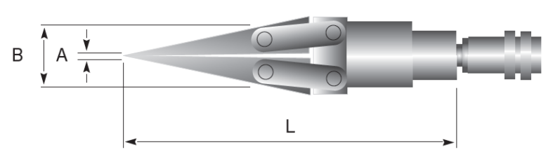 Maßzeichnungen und Abmessungen von Simson Hydraulischer keil