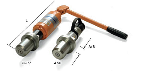 Maßzeichnungen und Abmessungen von Simson Flanschspreizer