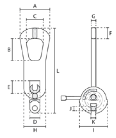 Maßzeichnungen und Abmessungen von DELTALOCK Ringkupplung