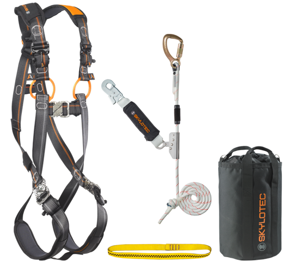 SKYLOTEC - Auffanggurt-Set mit mitlaufendem Auffanggerät ROOFER KIT