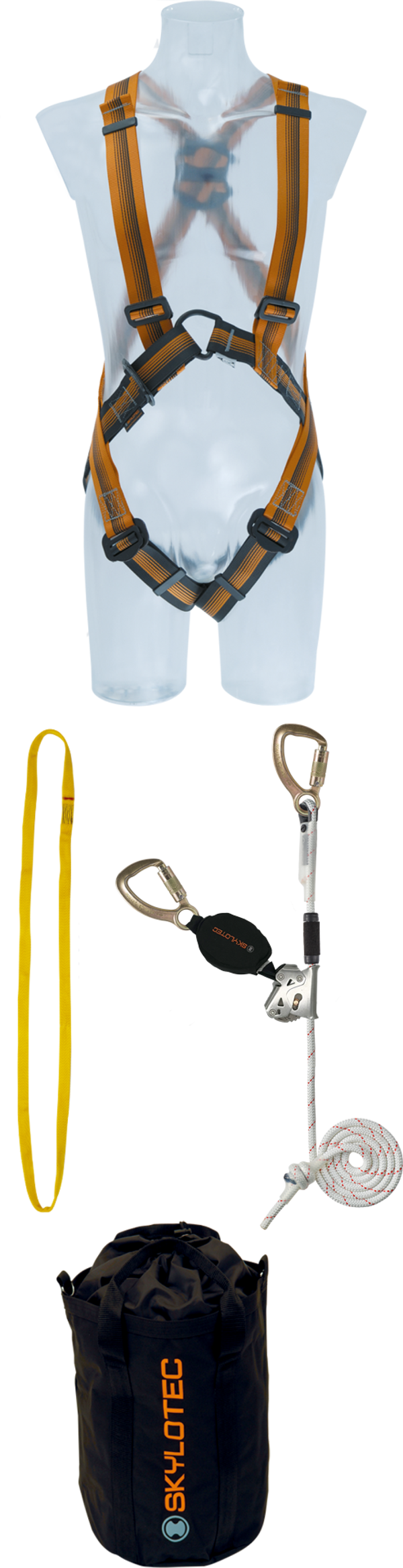 SKYLOTEC - Auffanggurt-Set mit mitlaufendem Auffanggerät SAFETY KIT SCOUT