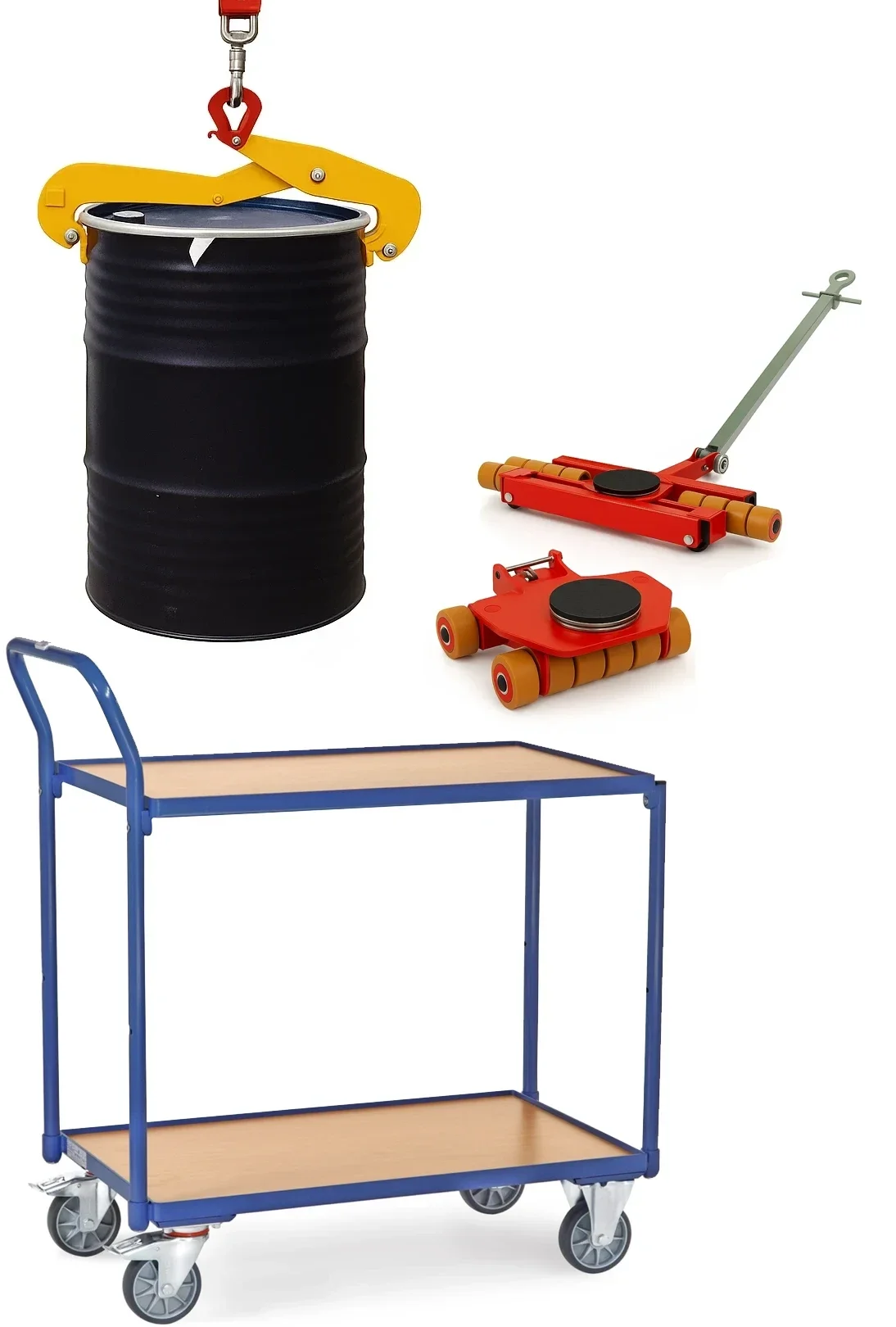 Kategorie Transport- und Hebetechnik – Fahrwerke, Hubroller, Fasshandling und Palettenfahrgestelle