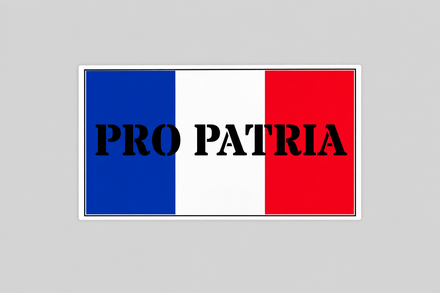 Sticker Pro Patria – Drapeau Français