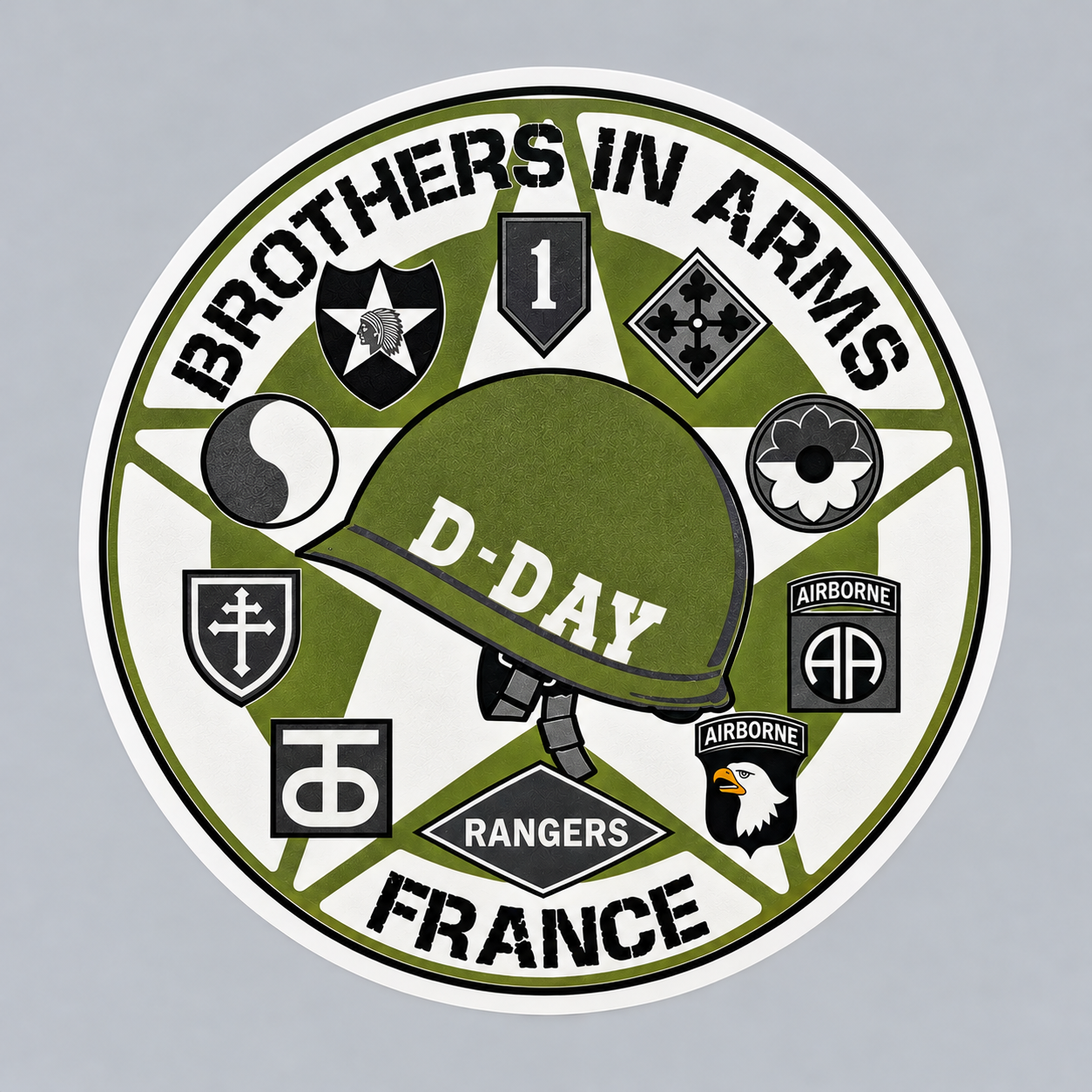 Sticker D-Day – Débarquement de Normandie 1944 – Brothers in Arms – Édition commémorative