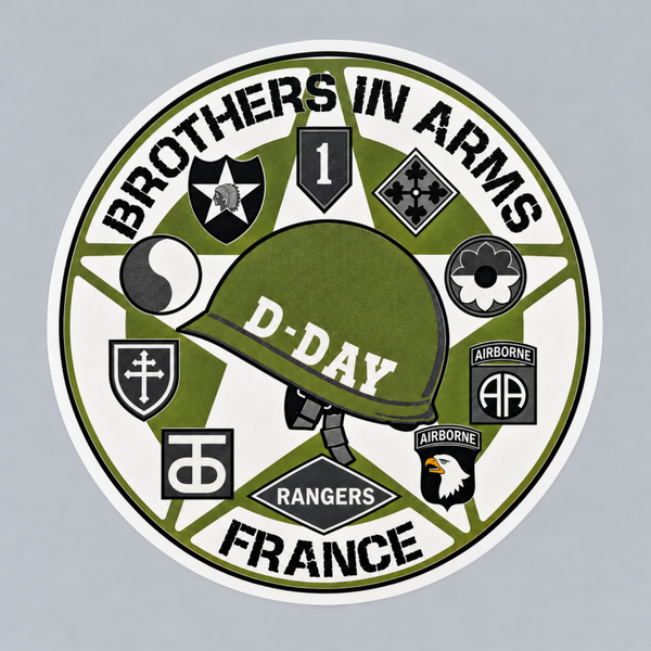 Sticker D-Day – Débarquement de Normandie 1944 – Brothers in Arms – Édition commémorative