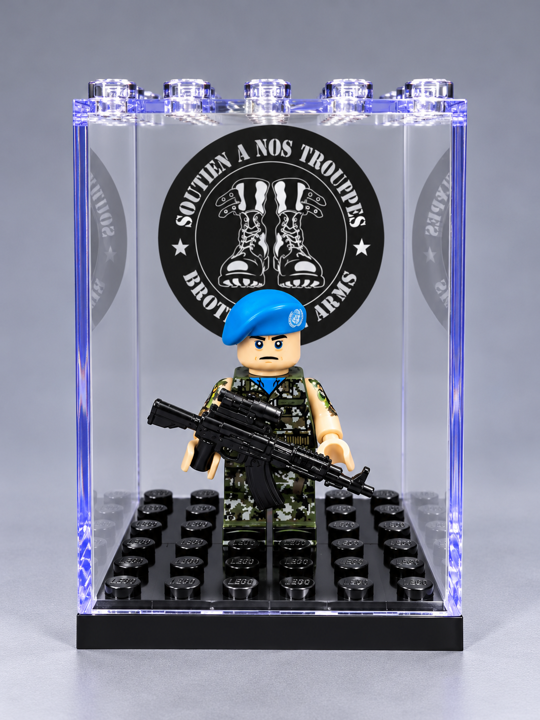 Figurine Soldat Français Casque Bleu ONU – Maintien de la Paix