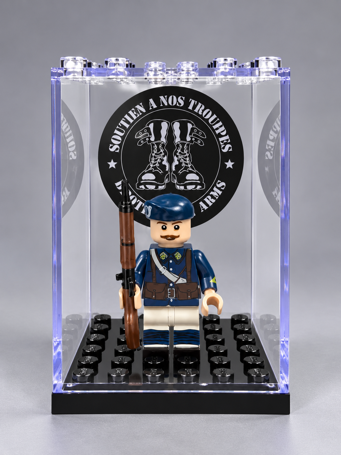 Figurine Chasseur Alpin Français – Troupes de Montagne–  Tenue Bleue Traditionnelle