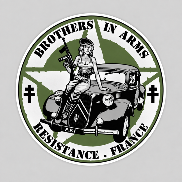 Sticker Brothers In Arms – Résistance France