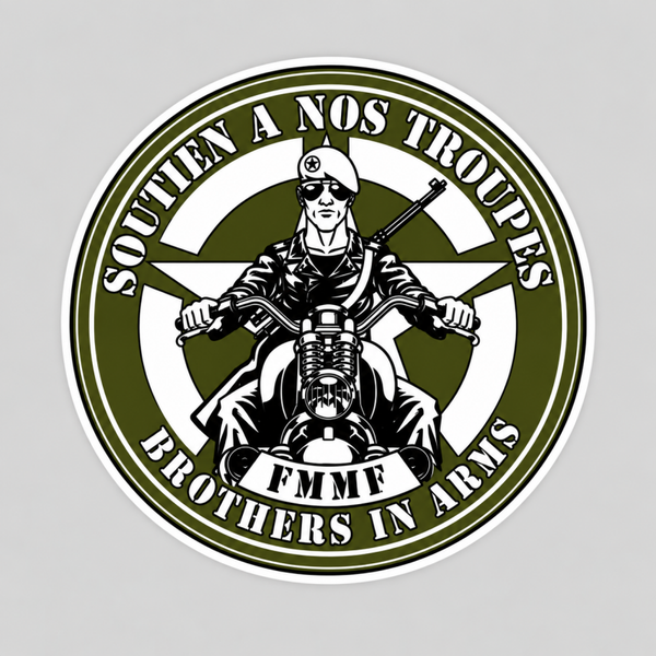 Sticker Brothers In Arms – Soutien à nos troupes FMMF