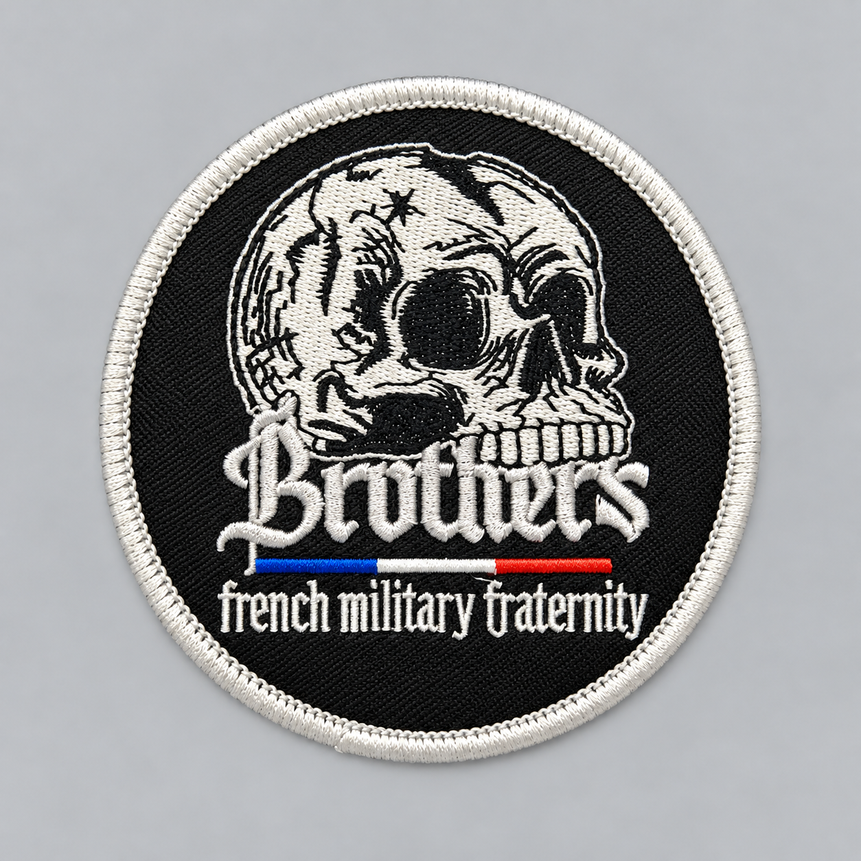 Patch Brothers In Arms – Skull French Military Fraternity (Rond)