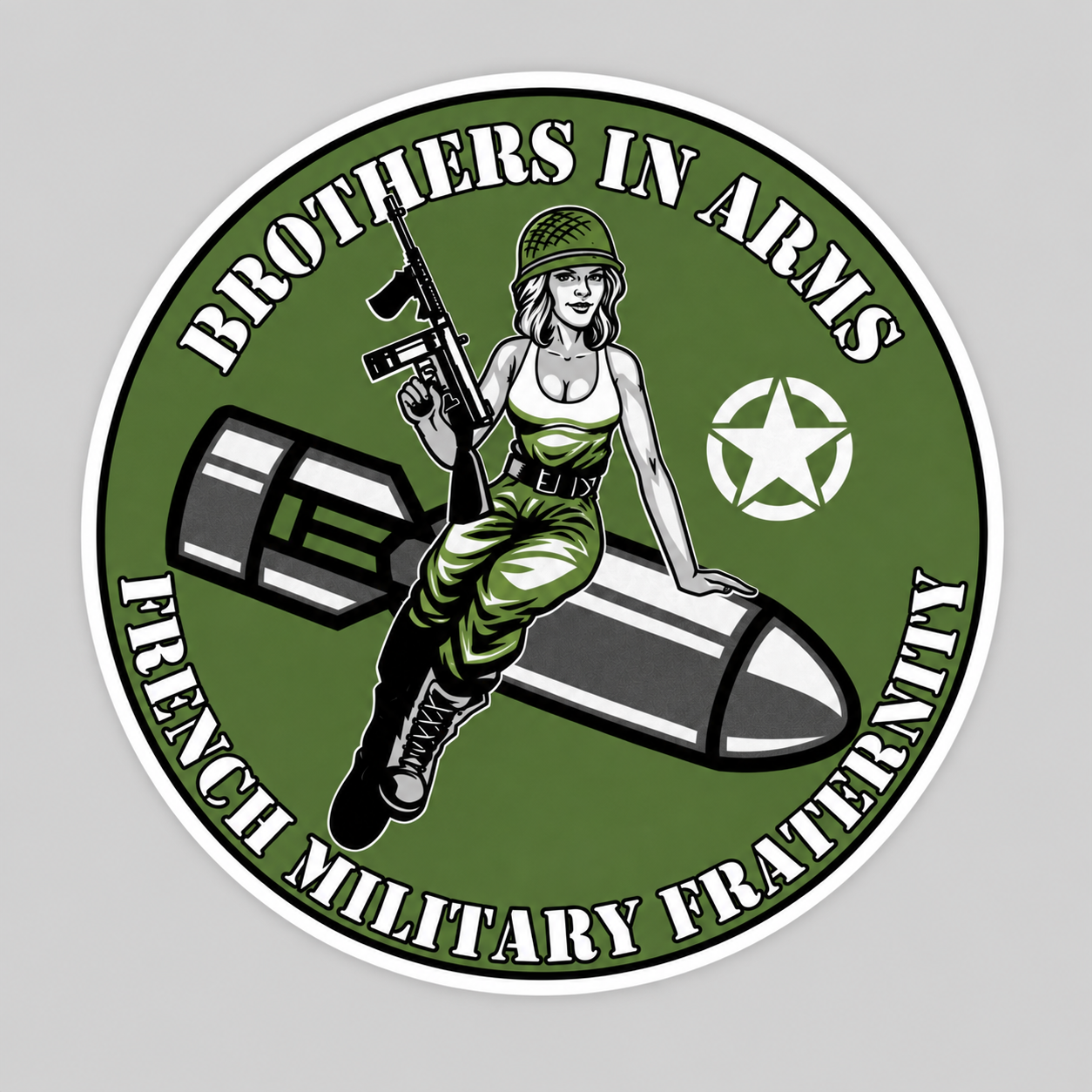 Sticker Brothers In Arms – Pin-up Military