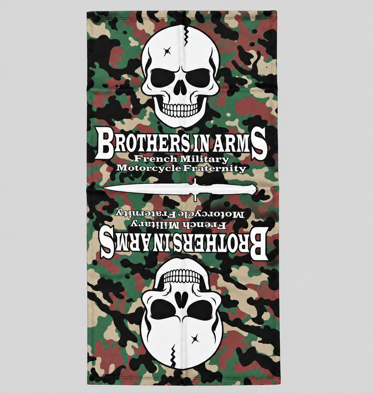 Tour de cou Brothers in Arms - Camo Skull